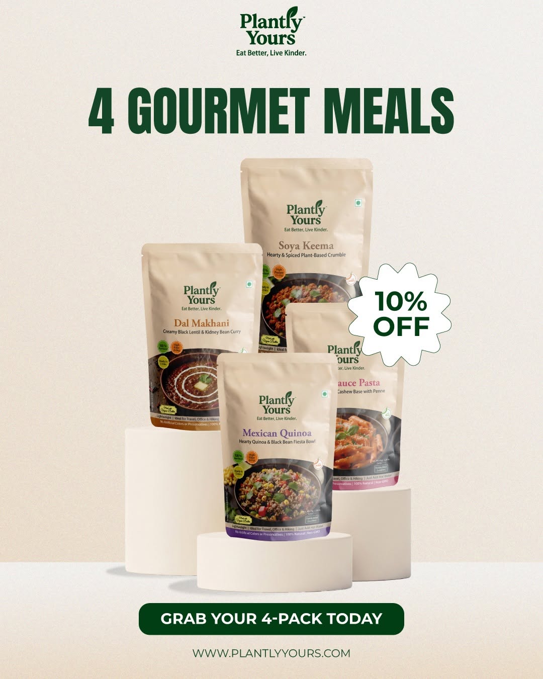 Gourmet Plant-Based Meals bundle Instagram post