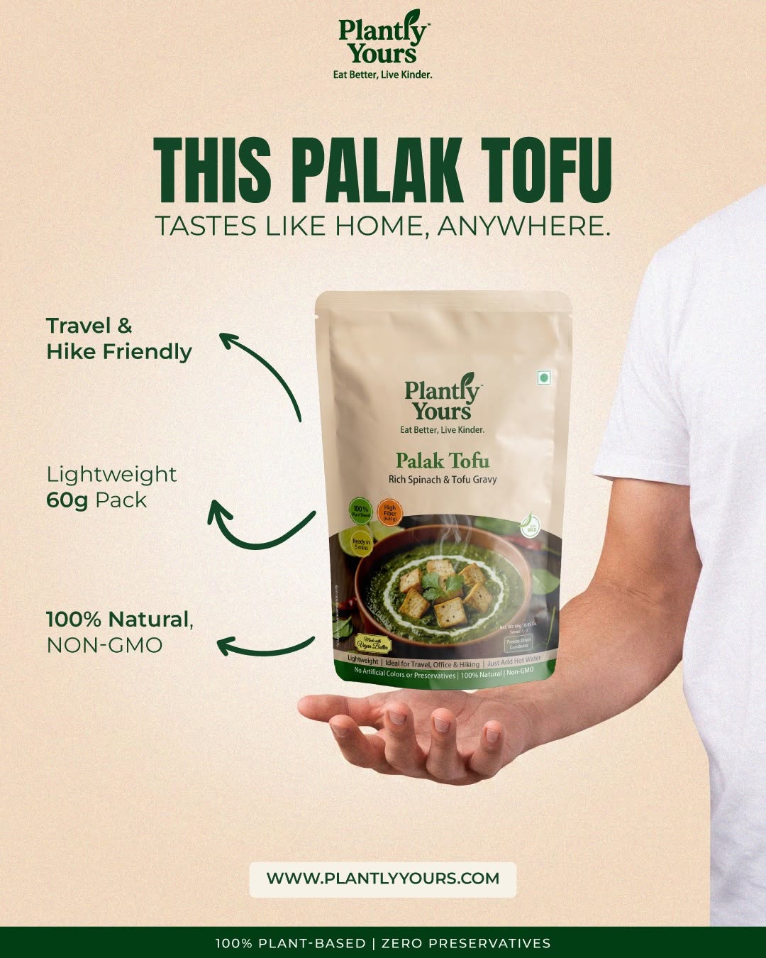 Palak Tofu meal pouch post