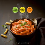Pink Sauce Pasta- Creamy Tomato Cashew Base with Penne. - Image 3